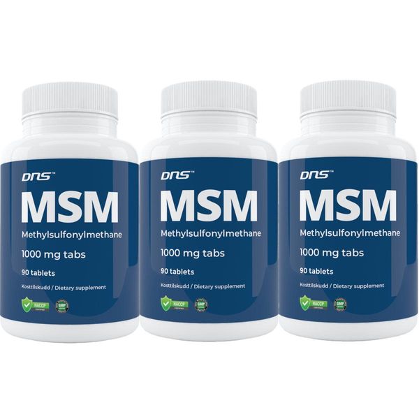 3-pack MSM - 3 x 90 tabletter