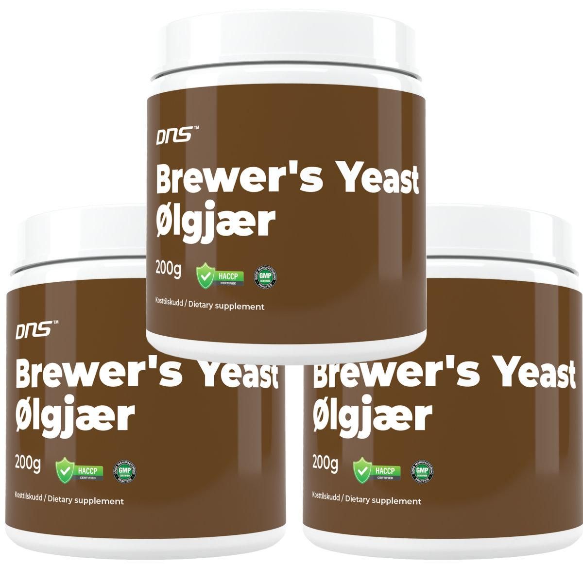 3-pack Ølgjær - Brewers Yeast - 3 x 200 gram