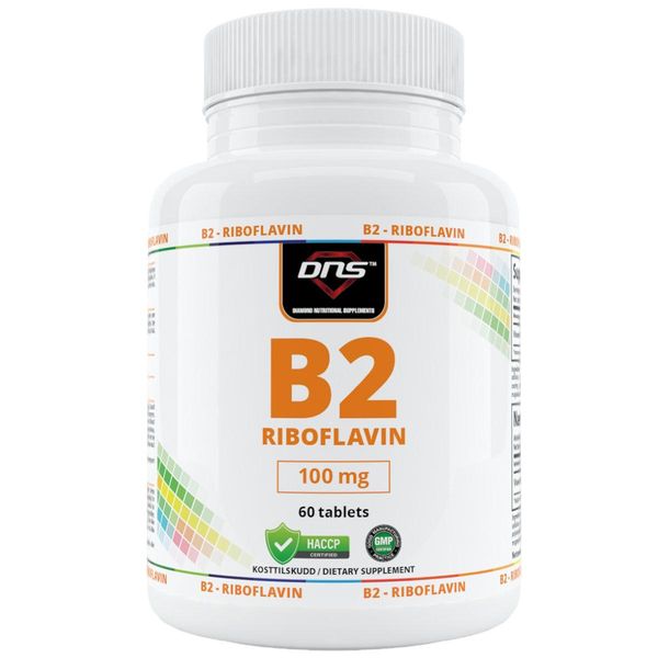 B2 - Riboflavin - 100 mg - 60 tabletter