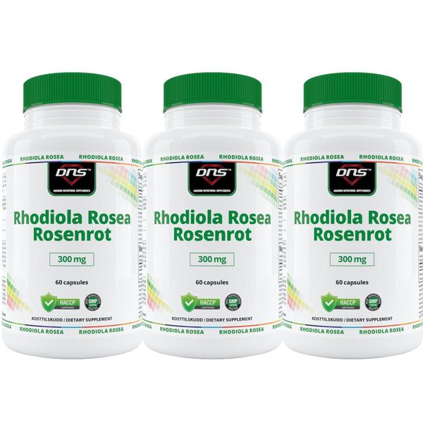 3-pack Rhodiola Rosea Rosenrot - 3 x 60 kapsler