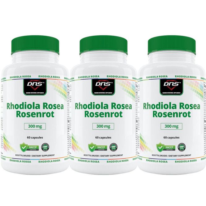 Hovedbilde 3-pack Rhodiola Rosea Rosenrot - 3 x 60 kapsler