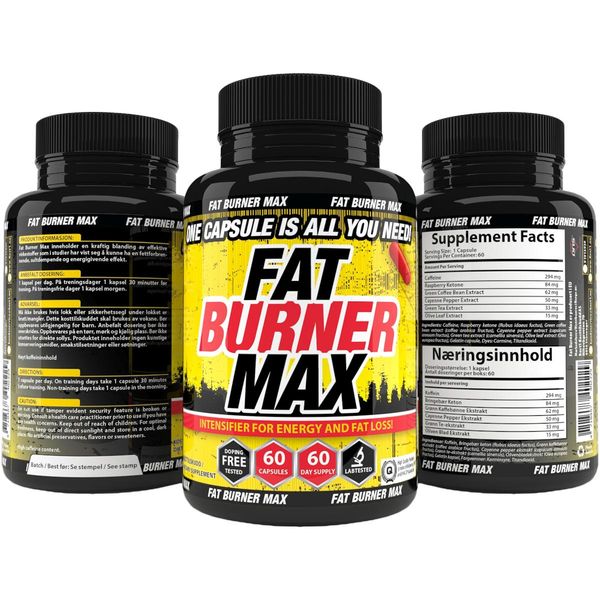 Fat Burner MAX 60 kapsler