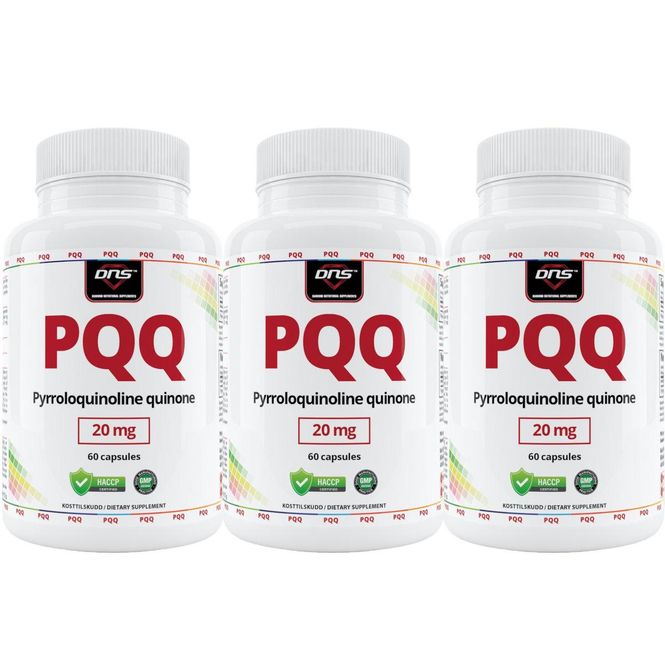 Hovedbilde 3-pack PQQ - Pyrroloquinoline quinone - 3 x 60 kapsler