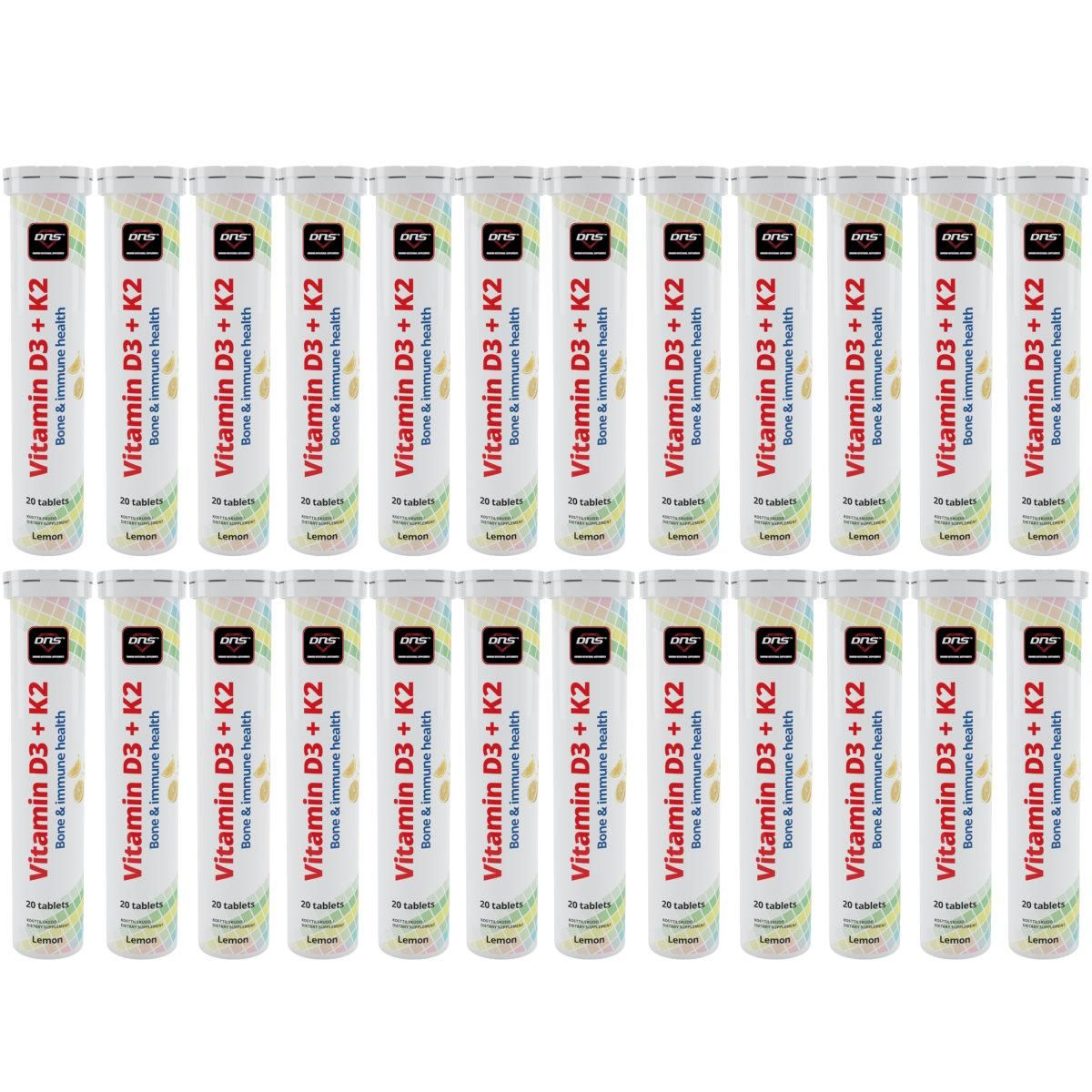 24-pack Vitamin D3 + K2 - 24 x 20 brusetabletter