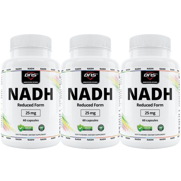 3-pack NADH 25 mg - 3 x 60 kapsler
