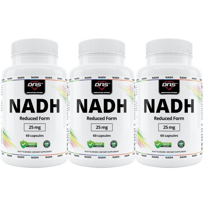 Hovedbilde 3-pack NADH 25 mg - 3 x 60 kapsler
