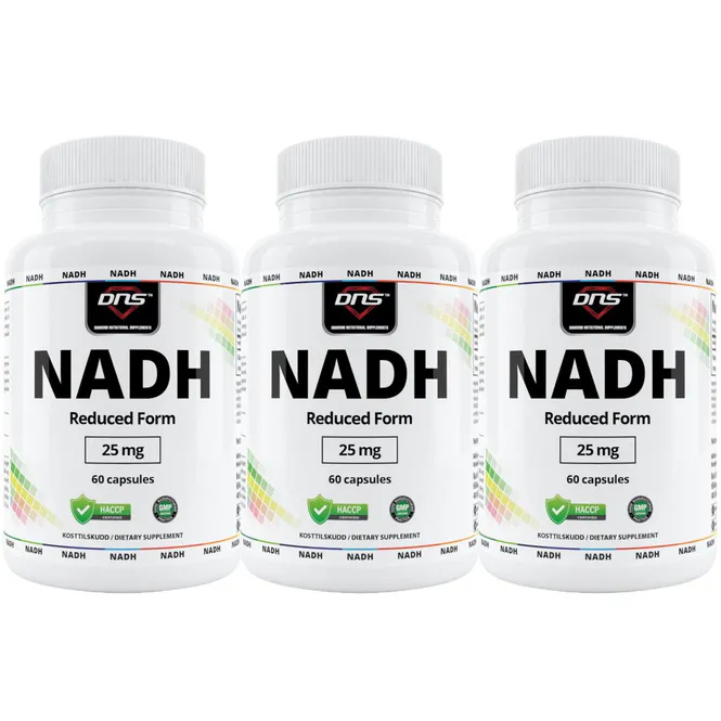 Hovedbilde 3-pack NADH 25 mg - 3 x 60 kapsler