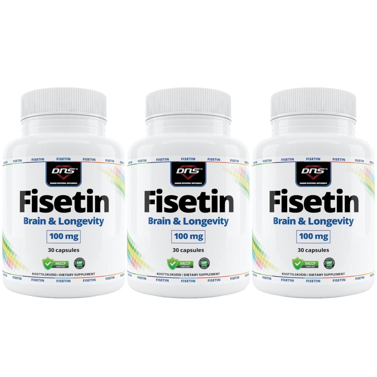 3-pack Fisetin - 3 x 30 kapsler