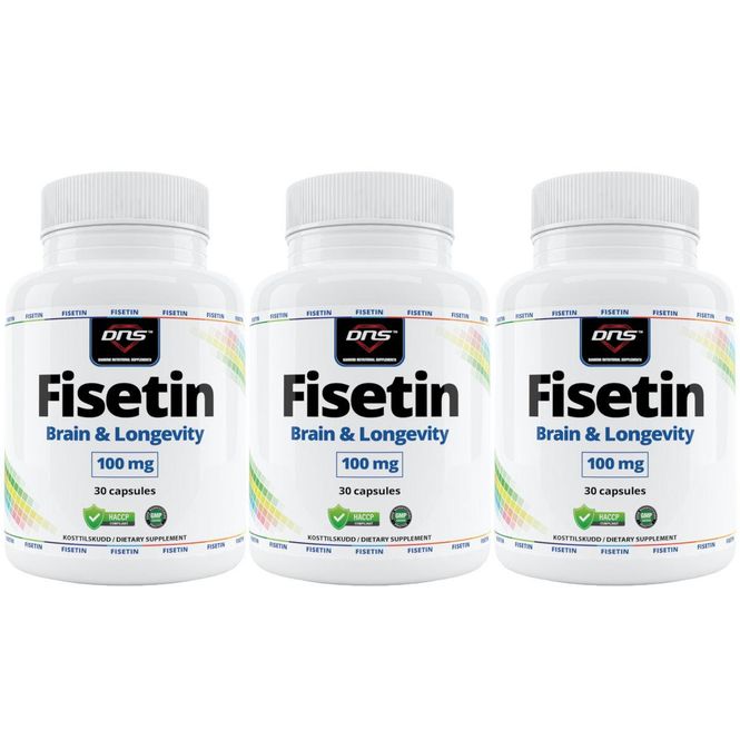 Hovedbilde 3-pack Fisetin - 3 x 30 kapsler