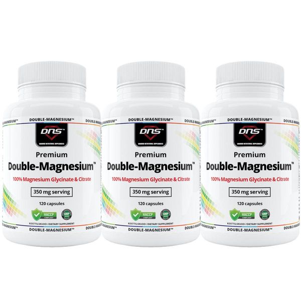 3-pack Double Magnesium - Glycinate + Citrate - 3 x 120 kapsler