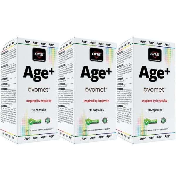 3-pack Age+ Ovomet® Longevity - 3 x 30 kapsler