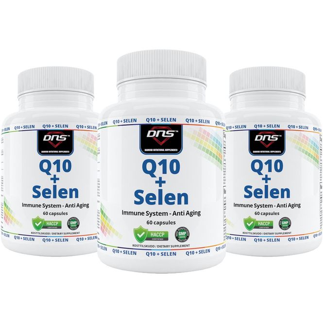 Hovedbilde 3-pack Q10 + Selen - 3 x 60 kapsler