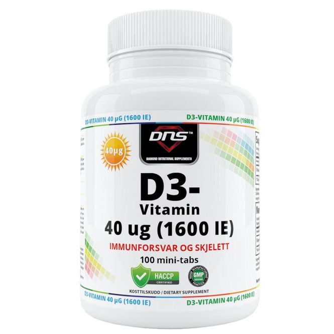 Hovedbilde D3-Vitamin 40 µg - 100 tabs