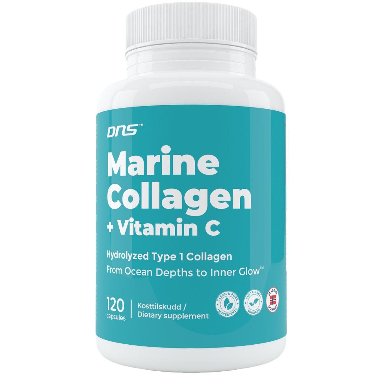 Marine Collagen + Vitamin-C - 120 kapsler
