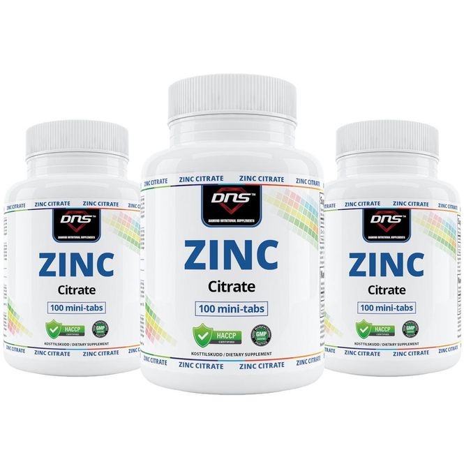 Hovedbilde 3-pack Zinc Citrate - 3 x 100 tabs