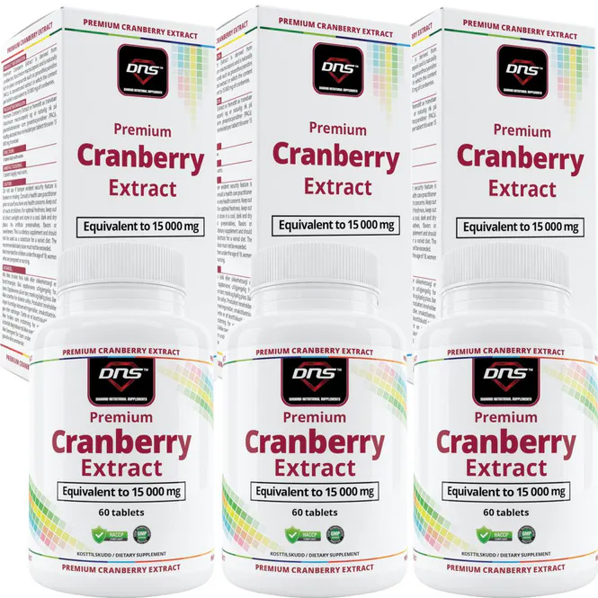 Hovedbilde 3-pack Premium Cranberry Extract - 3 x 60 tabletter