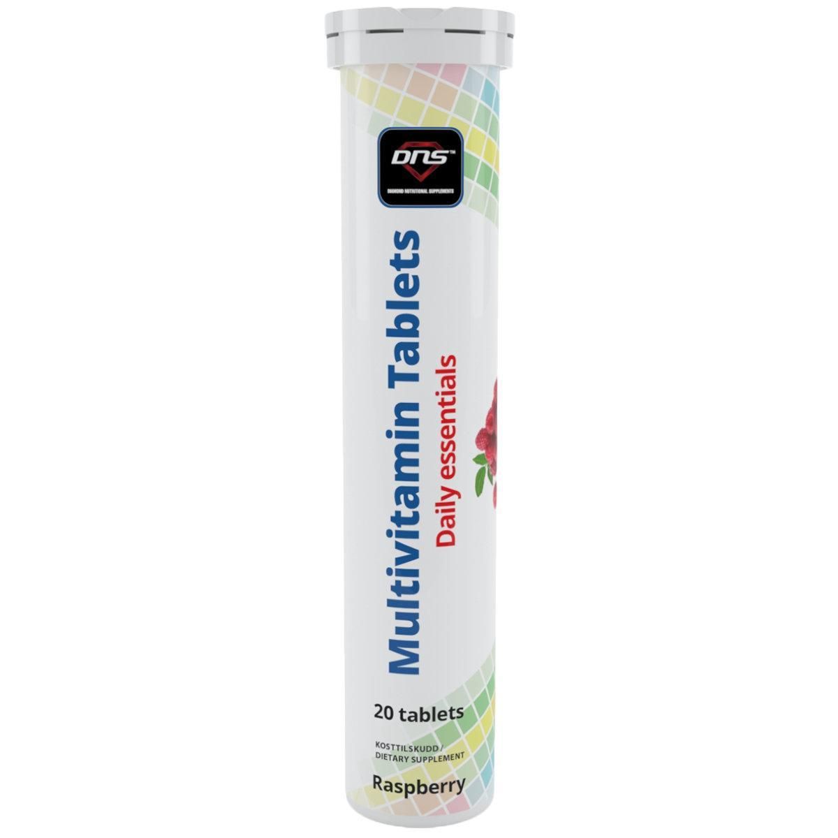 Multivitamin - Raspberry - 20 Brusetabletter