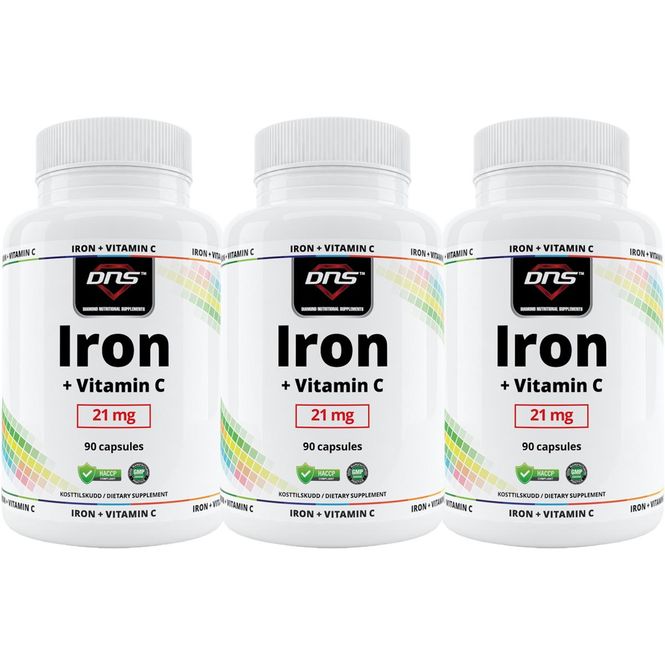 Hovedbilde 3-pack Iron + Vitamin C - 90 kapsler