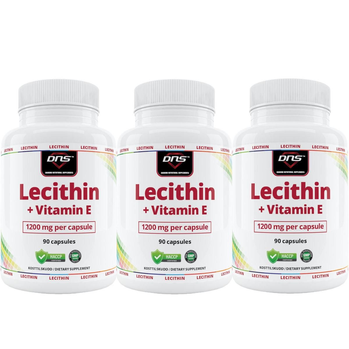 3-pack - Lecitin 1200 mg - 3 x 90 kapsler
