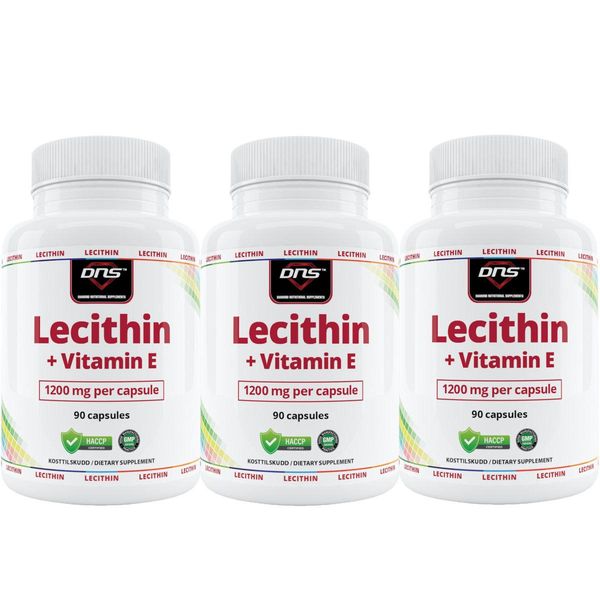 3-pack - Lecitin 1200 mg - 3 x 90 kapsler
