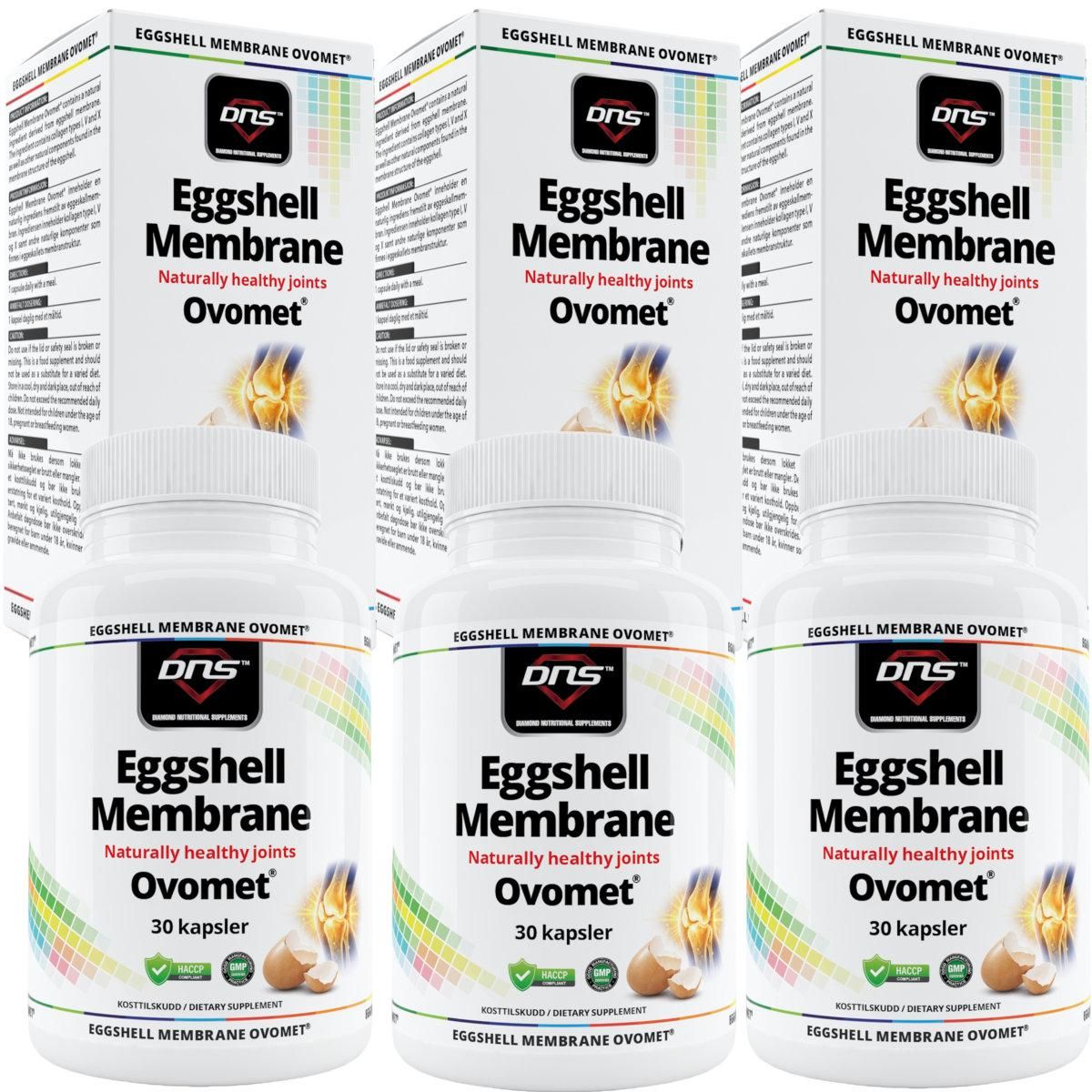 3-pack Eggshell Membrane Ovomet® - 3 x 30 kapsler