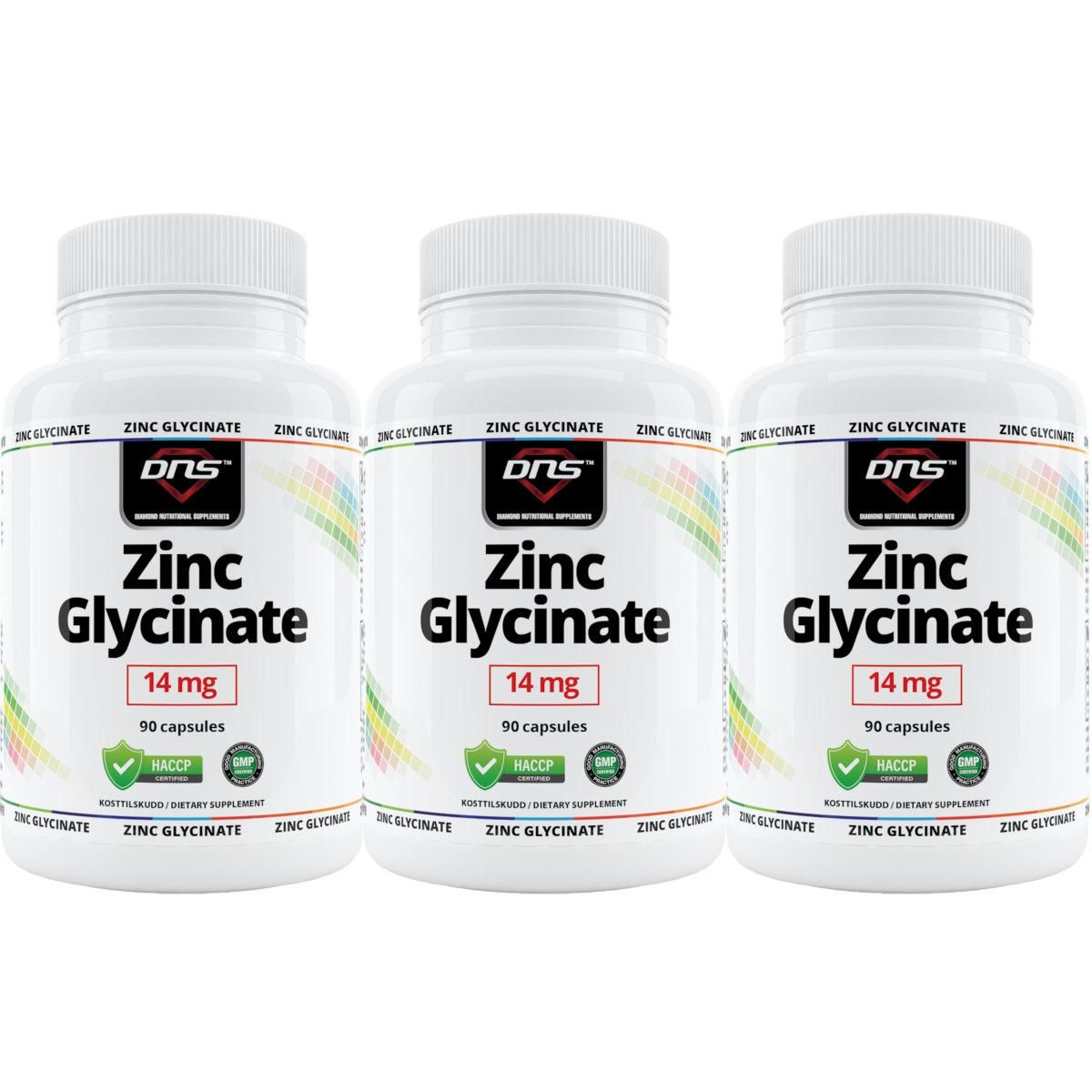 3-pack Zinc Glycinate - 3 x 90 kapsler