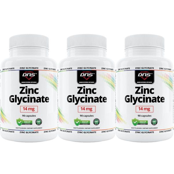 Hovedbilde 3-pack Zinc Glycinate - 3 x 90 kapsler