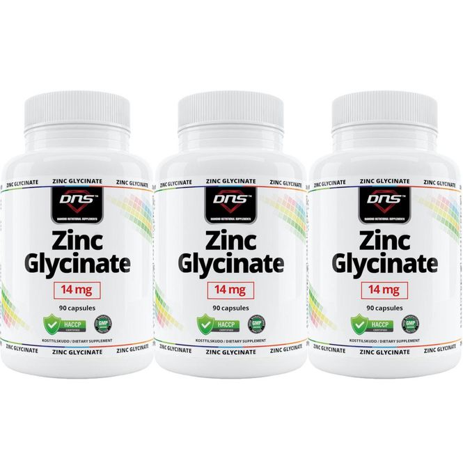 Hovedbilde 3-pack Zinc Glycinate - 3 x 90 kapsler