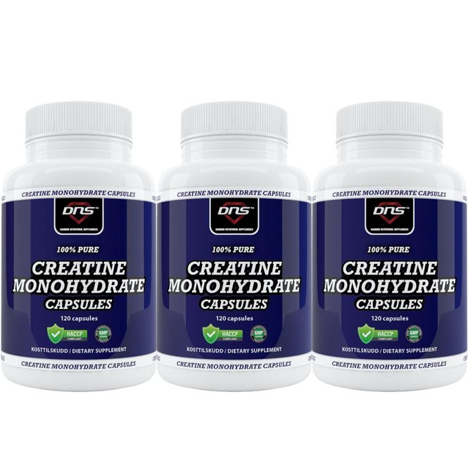 Hovedbilde 3-pack Kreatin Monohydrat kapsler - 3 x 120 kapsler