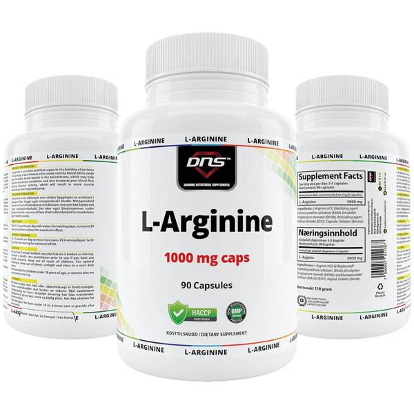 3-pack L-Arginine 1000 mg - 3 x 90 kapsler