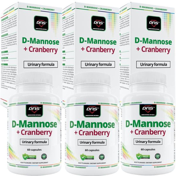 3-pack D-Mannose + Cranberry - 3 x 60 kapsler