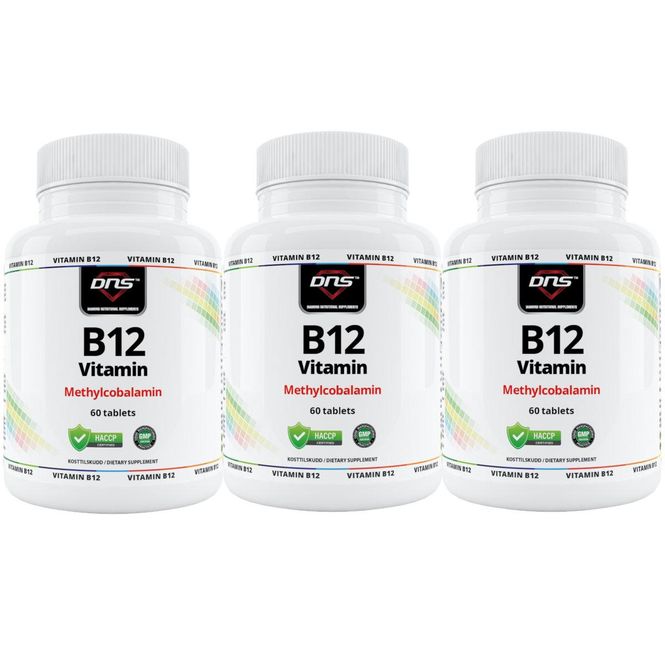 Hovedbilde 3-pack B12 Vitamin - Methylcobalamin - 3 x 60 tabletter