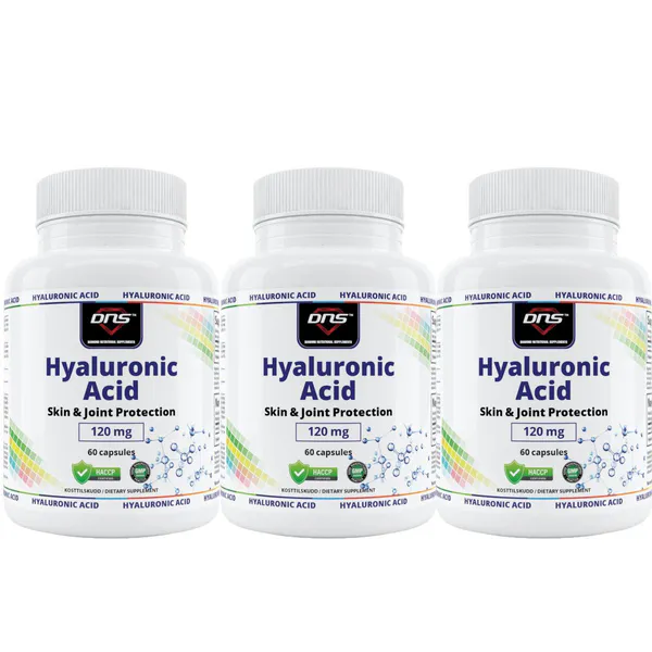 3-pack Hyaluronsyre - Hyaluronic Acid Complex - 3 x 60 kapsler